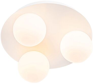 Moderne badkamer plafondlamp wit 3-lichts - Cederic