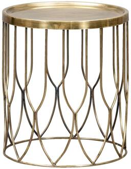 Moderne Bijzettafel Verdi in Messingkleur - 40x35 cm