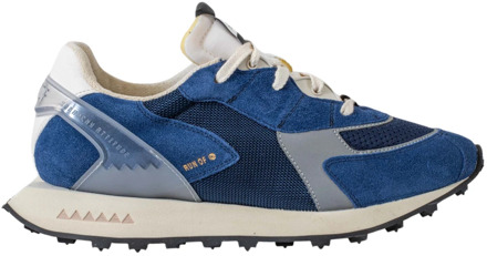 Moderne Blauwe Sneakers RUN OF , Multicolor , Heren - 44 Eu,46 Eu,41 Eu,40 Eu,43 Eu,42 Eu,45 EU