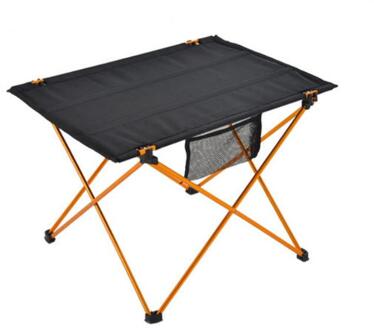 Moderne Creatieve Persoonlijkheid Grote Outdoor Ultralichte Aluminium Draagbare Klaptafel Camping Barbecue Vierkante Tafel WF1030 geel