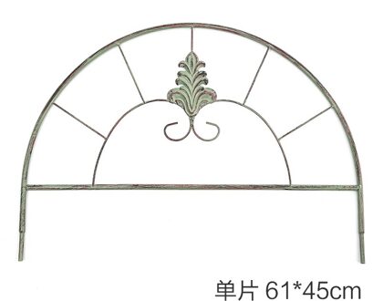 Moderne Eenvoudige Tuin Plant Stand Mode Creatieve Algemene Merchandise Balkon Bloempot Rack Binnenplaats Metalen Hek Beugel single groen Circle