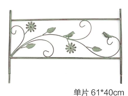 Moderne Eenvoudige Tuin Plant Stand Mode Creatieve Algemene Merchandise Balkon Bloempot Rack Binnenplaats Metalen Hek Beugel single groen