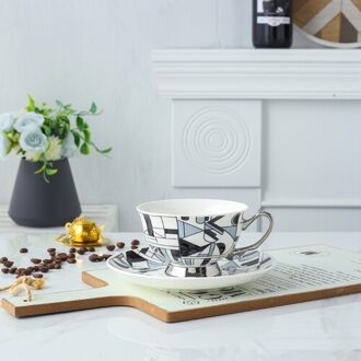 Moderne Europese Koffie Kop En Schotel Set Modern Thee Kop En Schotel Eco Vriendelijke Tazas Originales Drinkware BD50CS style3