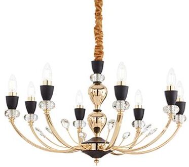Moderne Gouden Hanglamp - Ideal Lux Vanity - Metaal - E14 - 71 X 71 X 78 Cm