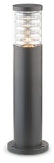 Moderne Grijs Aluminium Sokkellamp Tronco - Ideal Lux - E27 - Vloerlamp Voor Buiten