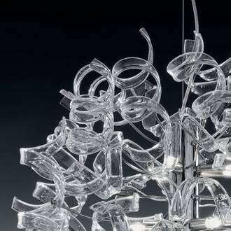 Moderne hanglamp ASTRO, 9-lichts helder chroom