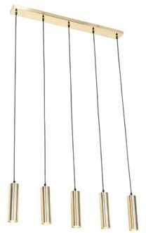 Moderne hanglamp messing 5-lichts - Jeana