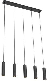 Moderne hanglamp zwart 5-lichts - Jeana