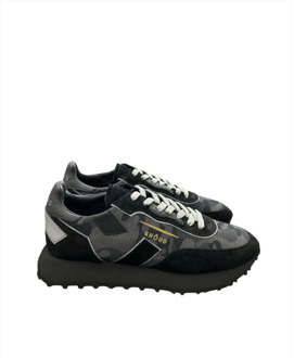 Moderne Heren Lage Sneakers Ghoud , Black , Heren - 44 EU