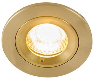 Moderne Inbouwspot Goud Rond Ip44 - Xena