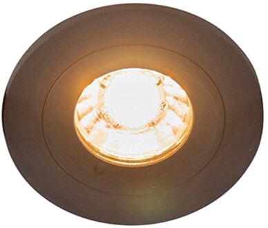 Moderne Inbouwspot Zwart Rond Ip44 - Xena