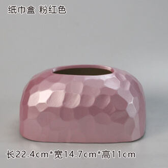 Moderne Keramische Gouden Tissue Doos Thuis Eenvoudige Woonkamer Restaurant Hotel Papieren Handdoek Opbergdoos Desktop Decoratie