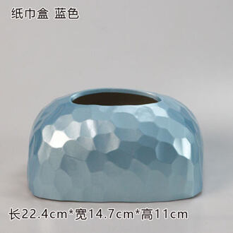Moderne Keramische Gouden Tissue Doos Thuis Eenvoudige Woonkamer Restaurant Hotel Papieren Handdoek Opbergdoos Desktop Decoratie