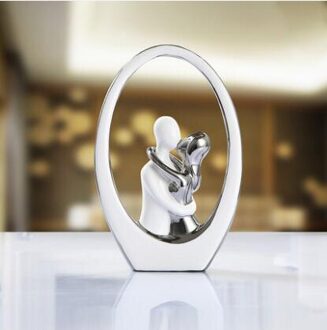 Moderne Keramische Paar Fotolijst Ornamenten Home Beeldjes Ambachten Woonkamer Slaapkamer Inrichting Decoratie Bruiloft Romantische style2