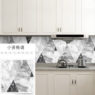 Moderne Keuken Stickers Waterdicht Oilproof Klassieke Marmeren Patroon Muurstickers Beschermen Desktop Een Stuk Zelfklevende A / 60CM x 2M