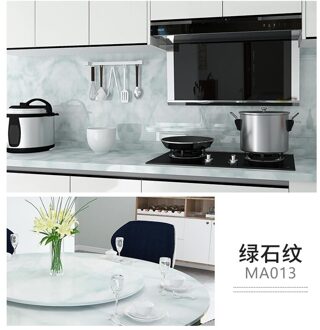 Moderne Keuken Stickers Waterdicht Oilproof Klassieke Marmeren Patroon Muurstickers Beschermen Desktop Een Stuk Zelfklevende B / 60CM x 1M
