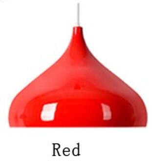 Moderne Kleurrijke Aluminium Hanglampen Industriële Opknoping Verlichting Bar Loft Hanglamp Eetkamer Diy Lamp Shades E27 rood