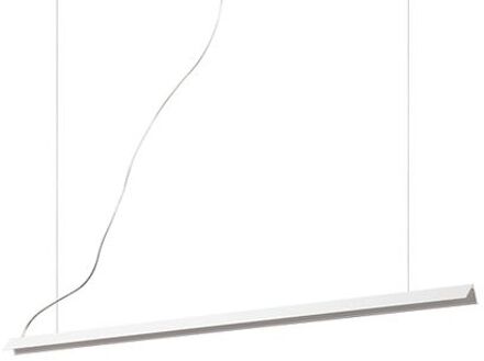 Moderne Led Hanglamp - Ideal Lux V-line - Metaal - Wit - 110 X 34 X 200 Cm