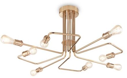 Moderne Messing Plafondlamp Triumph - Ideal Lux - E27 - Stijlvolle Eye-catcher