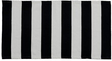 Moderne Minimalistische Tapijt Vloermat Gestreepte Deurmatten Woonkamer Slaapkamer Bed Matten Alle-Match Decoratieve Tapijt Kleine Tapijt about60x130cm / zwart wit stripes