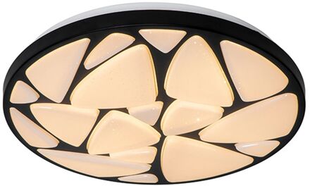 Moderne plafondlamp zwart 39 cm incl. LED en dimmer - Marian