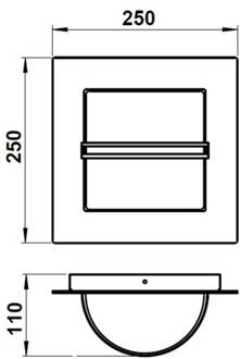 Moderne roestvrijstalen buitenwandlamp 428 zilvergrijs, wit, chroom