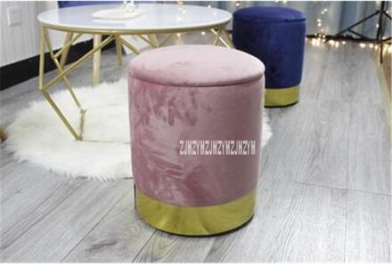 Moderne Ronde Sofa Make-Up Kruk Creatieve Mode Thee Tafel Opslag Kruk Huishoudelijke Lage Verandering Schoen Kruk Voet Kruk