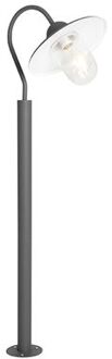 Moderne staande buitenlamp donkergrijs 120 cm IP44 - Kansas