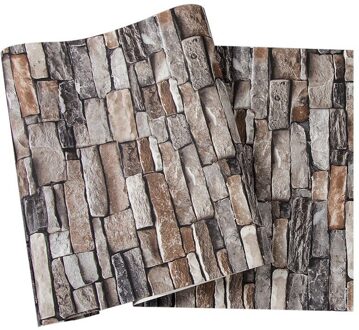 Moderne Steen Pvc Behang Baksteen Behang Roll Voor Woonkamer Tv Achtergrond Home Decor Muurstickers Pvc Decals Rood