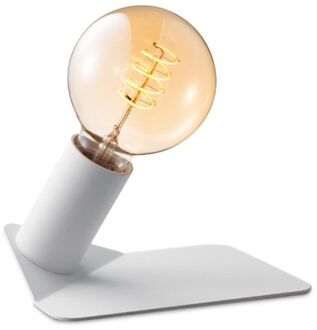 Moderne Tafellamp Boyd - wit - 13|13|5.3cm - Bedlampje