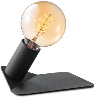 Moderne Tafellamp Boyd zwart - 13|13|5.3cm - Bedlampje