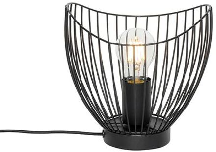 Moderne tafellamp zwart 20 cm - Pua