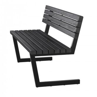 Moderne Terrasbank Relax - 150 CM - Zwart Black