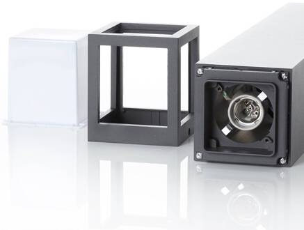 Moderne tuinpadverlichting Onze in donkergrijs donkergrijs, wit