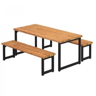 Moderne Tuinset Trend Living - 166 CM - Thermowood® Black