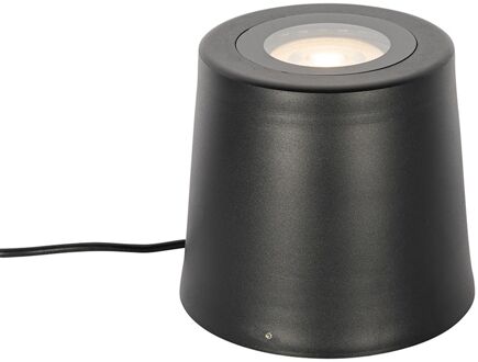 Moderne tuinspot zwart rond IP65 AR111 - Lennard