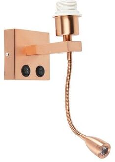 Moderne wandlamp koper met flexarm - Brescia Combi