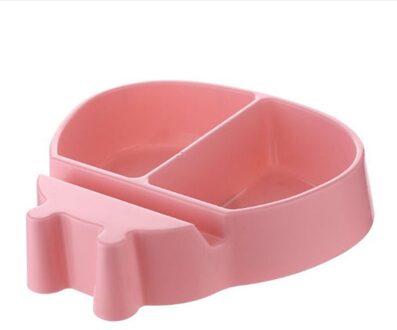 Moderne Woonkamer Creatieve Vorm Lui Snack Kom Plastic Dubbele Lagen Opbergdoos Telefoon Houder Fruit Zaden Plaat Kom Rood