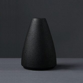 Moderne Zwarte Keramische Bloemenvaas Decoratieve Sculptuur Thuis Woonkamer Moderne Keramische Vaas Aardewerk 8 Stijlen F