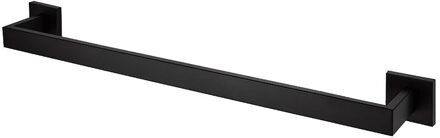 Moderne Zwarte Vierkante Badkamer Hardware Set wall mount handdoekenrek haak papier houder voor badkamer accessoires set sturen uit Brazilië single TOWEL BAR