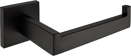 Moderne Zwarte Vierkante Badkamer Hardware Set wall mount handdoekenrek haak papier houder voor badkamer accessoires set sturen uit Brazilië