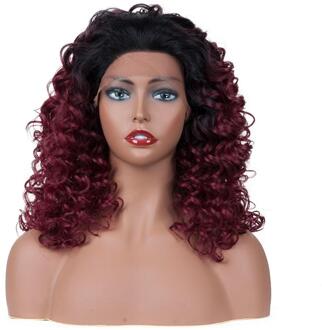 Modetrends Krullend Synthetische Haarkant Hoge Dichtheid Haar Pruiken Voor Vrouwen FS1B/99J