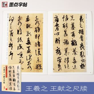 Modian Steen Inscriptie Verspreid Tablet Wang Xizhi En Wang Xianzhi 'S Borstel Chinese Kalligrafie Schrift