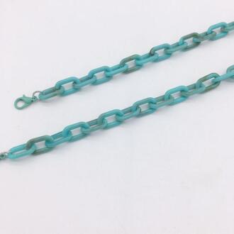 Modieuze Acryl Zonnebril Kettingen Lanyard Vrouwen Anti-Slip Leesbril Ketting Cord Holder Neck Strap Touw Masker Kettingen pruim