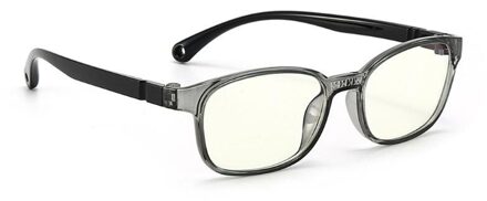 Modieuze Bril Kids Blauw Licht Anti Glare Filter Kinderen Brillen Meisje Jongen Optische Frame Blokkeren Clear Lenzen 649D grijs