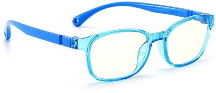 Modieuze Bril Kids Blauw Licht Anti Glare Filter Kinderen Brillen Meisje Jongen Optische Frame Blokkeren Clear Lenzen 649D