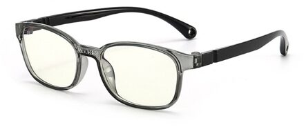 Modieuze Bril Kids Blauw Licht Anti Glare Filter Kinderen Brillen Meisje Jongen Optische Frame Blokkeren Clear Lenzen Grijs