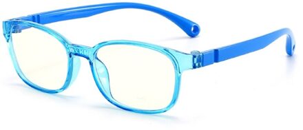 Modieuze Bril Kids Blauw Licht Anti Glare Filter Kinderen Brillen Meisje Jongen Optische Frame Blokkeren Clear Lenzen