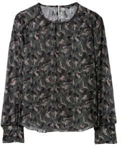 Modieuze Camouflage Blouse Luisa Cerano , Green , Dames