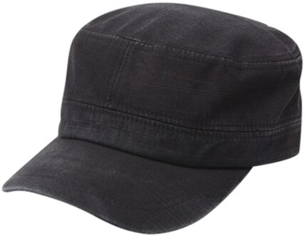 Modieuze Mannen En Vrouwen Water-Gewassen Flat-Top Hoed Emmer Hoed Vrouwen Gorras Para Hombre Masculino sombrero zwart